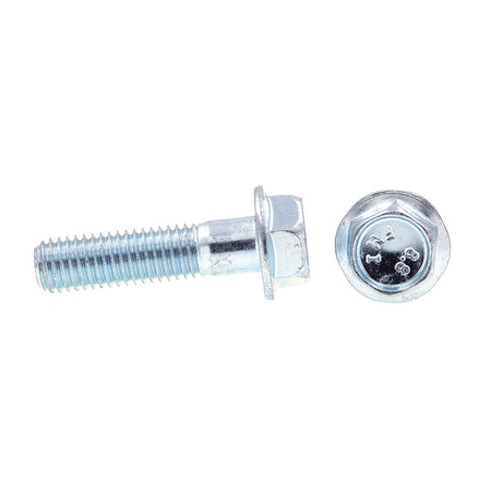 Prime-Line Flange Bolts, Class 8.8 Metric M10-1.50 X 40MM Zinc Plated Steel 25PK 9089620